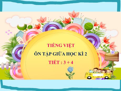Bài giảng Tiếng Việt 2 (Kết nối tri thức) - Ôn tập giữa học kì 2 (Tiết 3+4) - Năm học 2023-2024 - Nguyễn Thị Hồng Thuần