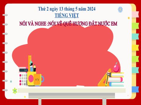 Bài giảng Tiếng Việt 2 (Nói và nghe) Kết nối tri thức - Bài 29: Nói về quê hương đất nước em - Năm học 2023-2024 - Mai Thị Thuận