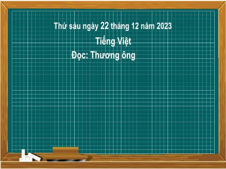 Bài giảng Tiếng Việt 2 (Tập đọc) Kết nối tri thức - Bài 30: Thương ông - Năm học 2023-2024 - Nguyễn Thị Hồng Thuần