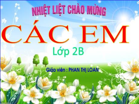 Bài giảng Tiếng Việt 2 (Tập đọc) Kết nối tri thức - Bài: Mùa nước nổi - Năm học 2023-2024 - Phan Thị Loan