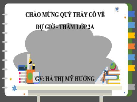 Bài giảng Tiếng Việt 2 (Tập làm văn) Kết nối tri thức - Bài 18: Viết đoạn văn kể về một hoạt động em tham gia cùng bạn - Năm học 2023-2024 - Hà Thị Mỹ Hướng