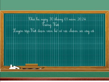 Bài giảng Tiếng Việt 2 (Tập làm văn) Kết nối tri thức - Bài 5: Viết đoạn văn kể về việc chăm sóc cây cối - Năm học 2023-2024 - Nguyễn Thị Hồng Thuần