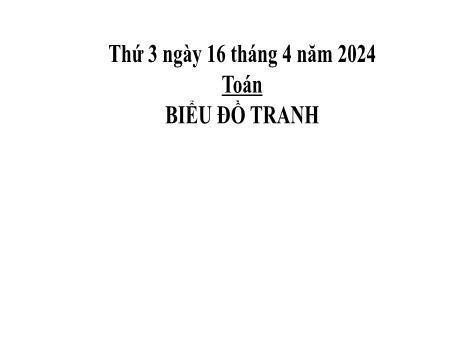 Bài giảng Toán 2 (Kết nối tri thức) - Bài: Biều đồ tranh - Năm học 2023-2024 - Phan Thị Loan